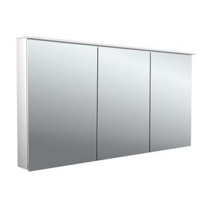 Led-spiegelkast Flat-2 Design 1400mm aluminium opbouw 3 deuren H=711mm
