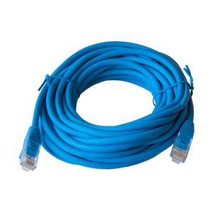 Patchkabel / netwerkkabel CAT5e UTP PVC molded blauw 7.5meter