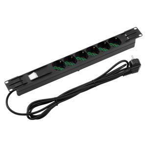 19" STEKKERDOOS-6 CONTACTDOZEN 2P+A 16 A DUBBEL AMPERAGE I