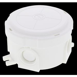 kunststof kabeldoos rond Ø 82mm wit (COMBI304WH) VVE=5