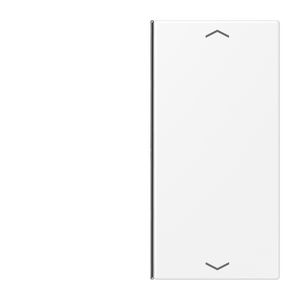 Tastafdekking 2-voudig pijl compleetLS matwit KNX