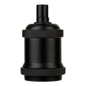 Retro Lampholder Alu E27 Matt Black