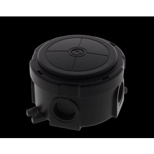 kunststof kabeldoos rond Ø 82mm zwart (COMBI304BK) VVE=5