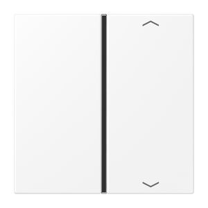 Tastafdekking 1-voudig pijl compleetLS matwit KNX