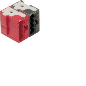 Busklemmen 2P rood/zwart