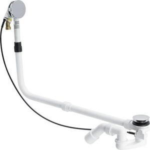 Multiplex Trio badafvoer/vul+overloopcombinatie chroom kunststof L: 100–680mm