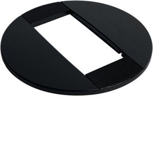 DAC, plafondrozet voor dubbele zuil, 45 mm, zwart Hager