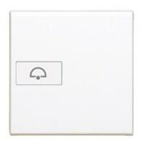 Toets wit met bel symbool axiale 2 modulen Livinglight