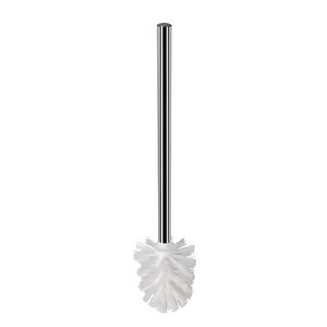 Borstel wit met steel chroom FRAME