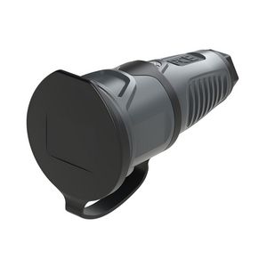 Koppelcontactstop randaarde er afdekkap Taurus2 ant/zwa rubber VVE=20