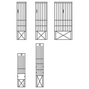 EH4 COLUMN CABINET DIN0 1600X495X224MM