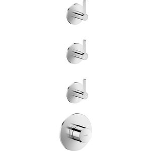 One thermostaat module 3 functies + rechte greep AXOR chroom