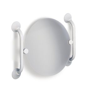 Kiepspiegelgarnituur max. 400x600mm staal gecoat wit (excl. spiegel)