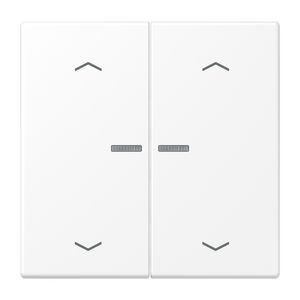 Stuurafdekking LS 2voudig sneeuwwit mat pijl HOME