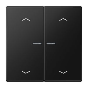 Stuurafdekking LS 2voudig gr.zwart mat pijl HOME