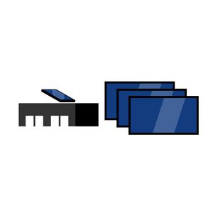 Plat dak pakket: 3 collectoren horizontaal 7832954