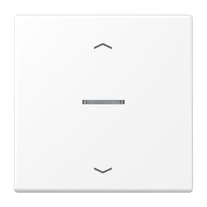 Stuurafdekking LS 1voudig sneeuwwit mat pijl HOME