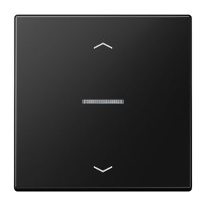 Stuurafdekking LS 1voudig gr.zwart mat pijl HOME