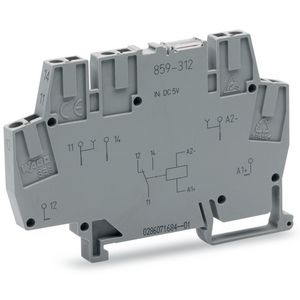 Relaismodule DC 24V 1 wisselcontact grijs 859-314 VVE=10
