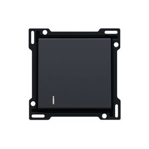 Afwerkingsset lens enkelvoudige schakelaar/knop anthracite