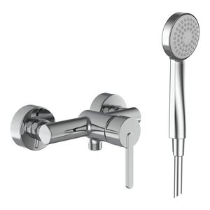 Douche kraan afst150 fitti incl hand+kunst slang 1600 chroom