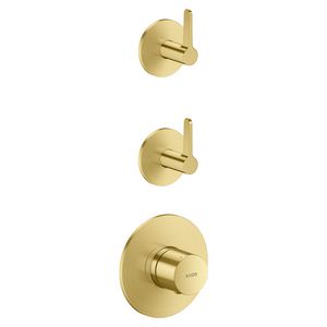 Thermostaat module 2 functies + rechte greep AXOR One Brushed Brass