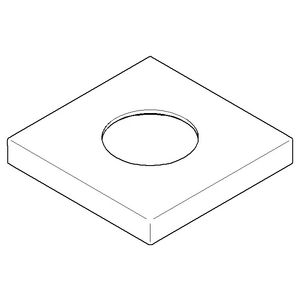 Rozet 60x9x60mm chr gebors.