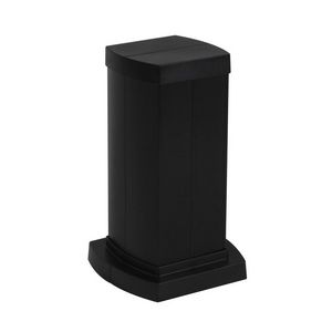 Energiezuil 4 compartiment 45mm 0,3M zwart
