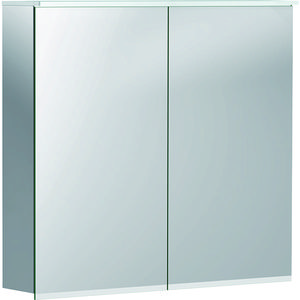 Option Plus spiegelkast 2 deuren met verlichting 75x70x17cm