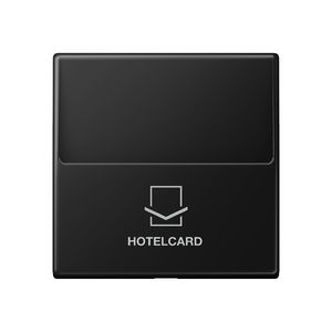 Afdekking A500 matzwart Hotelcard-schak
