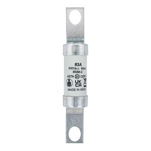 Zekering laagsp. 63A AC 500V BS88/A4 25x110 gL/gG B VVE=10