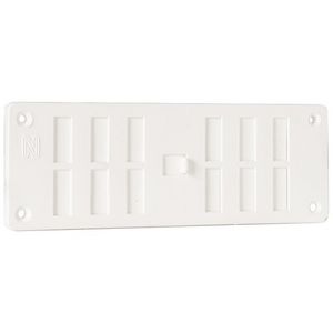 Afsluitbaar ventilatierooster 165x60mm wit