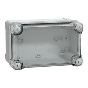 Doos ABS + transp. deksel 192x121x105mm IP66/IK07 RA VVE=2