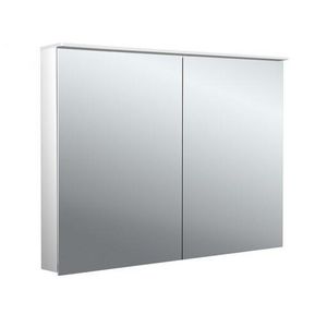 Led-spiegelkast Flat-2 Design 1000mm aluminium opbouw 2 deuren H=711mm