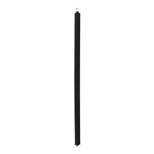 Energiezuil 2 compartiment 80mm 2,70M zwart