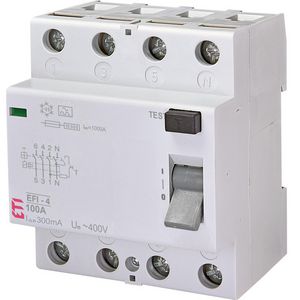 Aardlekschakelaar EFI-4 100A 300mA 4-polig 2062154