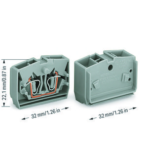 2-draads tussenklem z. drukknop 1-polig 264-321 VVE=100