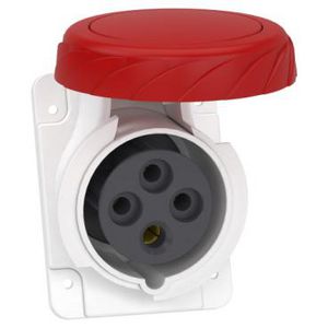 Inbouwcontactdoos Gehoekt 3P+A 16A 380-415V AC 6h PratiKa