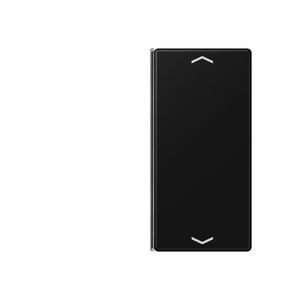 Tastafdekking A/AS 2-voudig pijl compleet mat zwart KNX