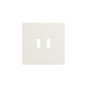 Afwerkingsset voor dubbele smart USB-C-lader cotton white textured