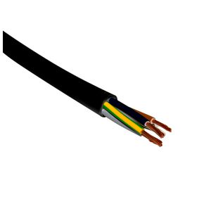 Ring a 100m. mantelleidg 4x1,0mm² zwart Eca buitendiam 7,8mm