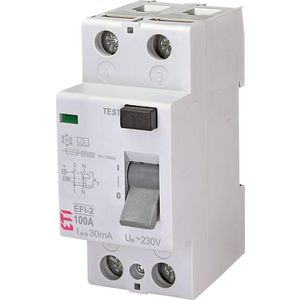 Aardlekschakelaar EFI-2 100A 30mA 2-polig 2062530
