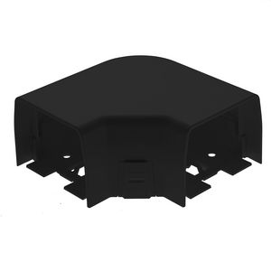 Platte bocht 90° CLIMCLICK CCDFE.110 110x75mm zwart