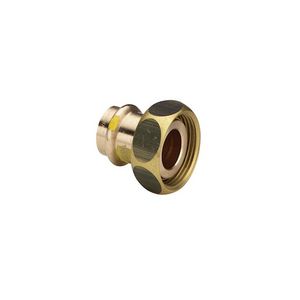 2-del. koppeling conisch ProfiPress Gas brons 22x1.3/8"bn.dr VVE=5