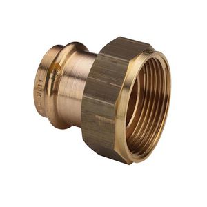 2-del. koppeling Profipress Gas brons 15x1/2" wartel