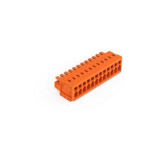 1-draads female steker 1,5mm² oranje 734-212 VVE=50