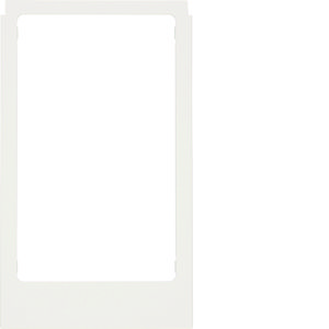 Designraam groot hoekig kunststof polarwit mat