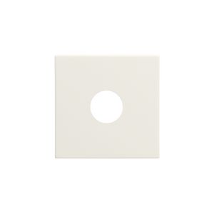 Afwerkingsset voor enkelvoudige coaxaansluiting voor tvcotton white textured