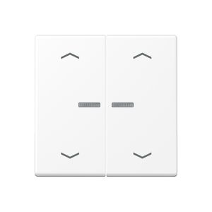 Stuurafdekking A500 2voudig sn.wit mat pijl HOME