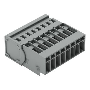 1-draads male steker CAGE CLAMP 4mm² grijs VVE=25